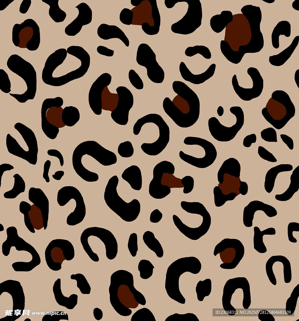 豹纹图案纹理背景