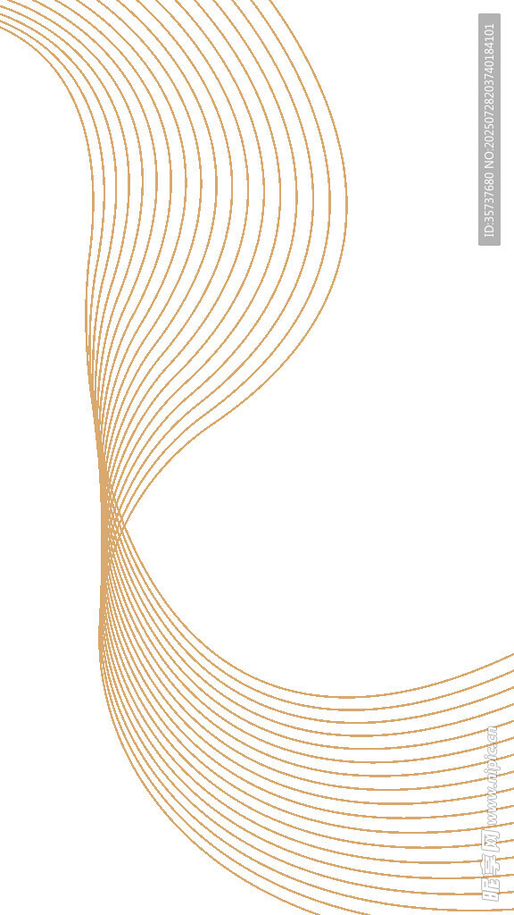 金色曲线抽象背景图