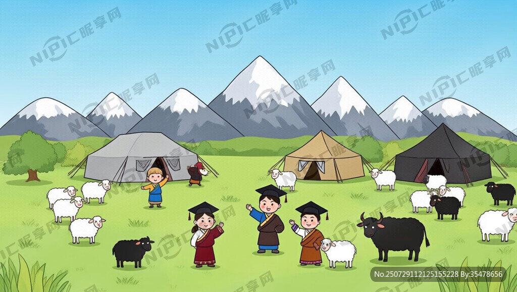 藏式背景 要有雪山 不要房子 