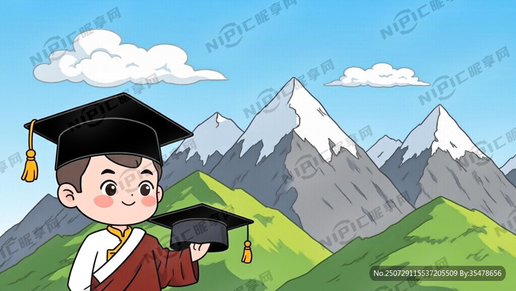藏式卡通背景 要有高山 卡通版