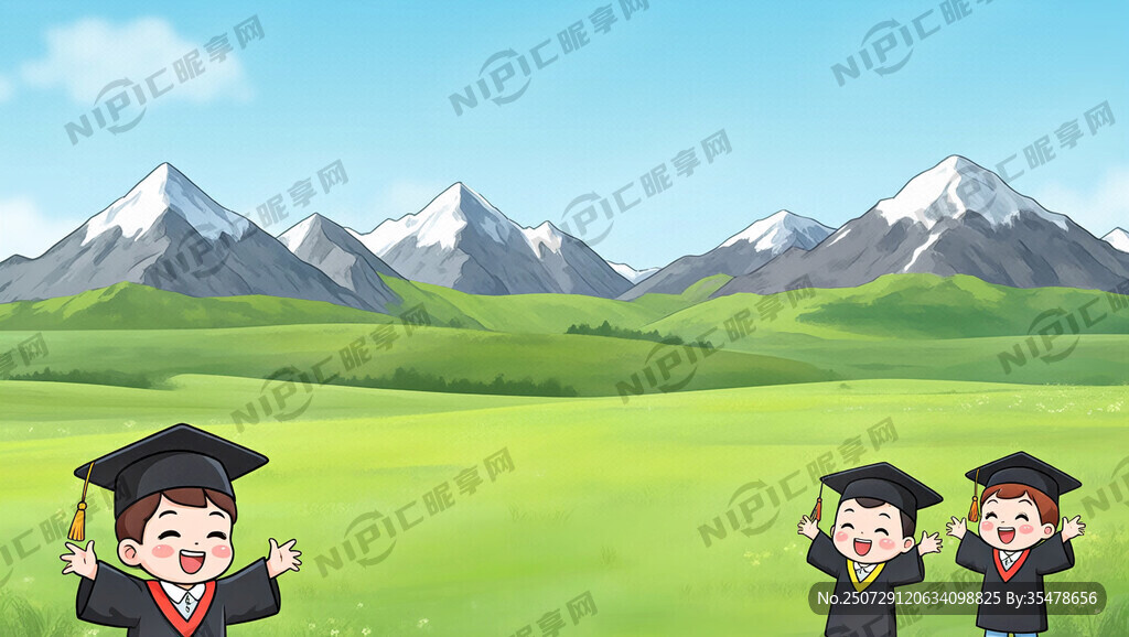 藏式卡通背景 卡通版