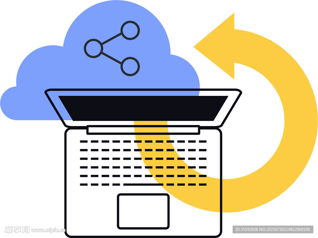 扁平化商务插图