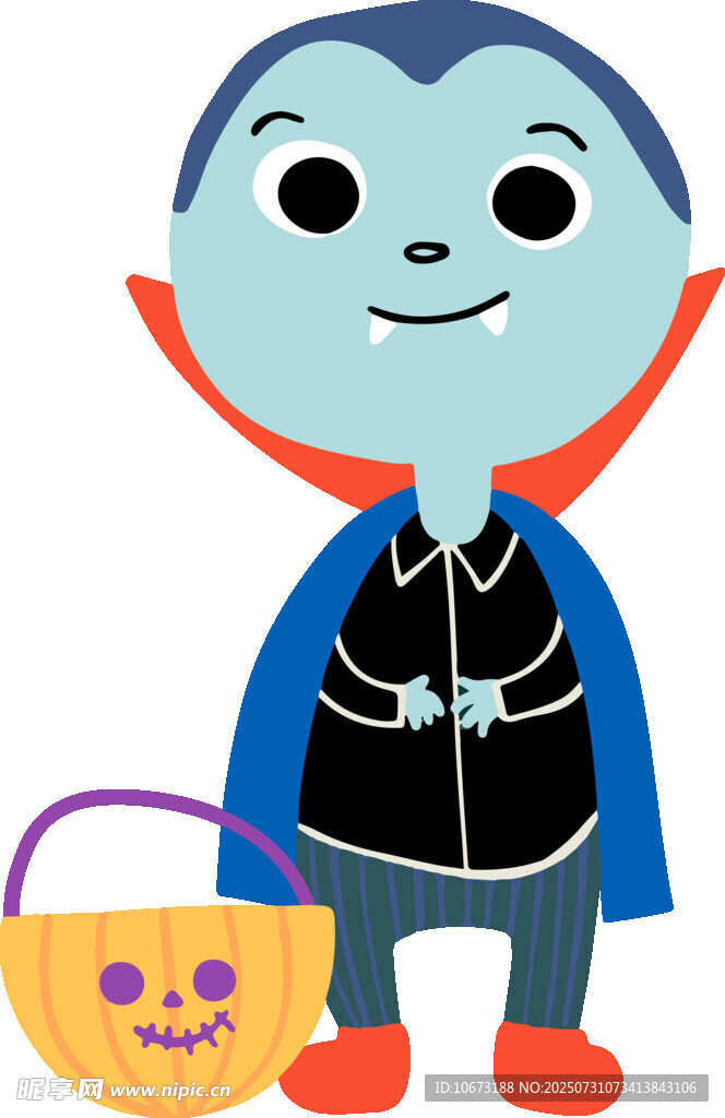 扮装小吸血鬼的可爱孩童