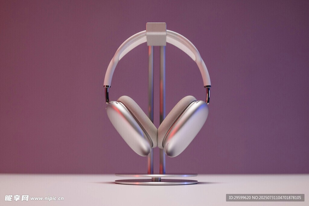 时尚头戴式耳机展示
