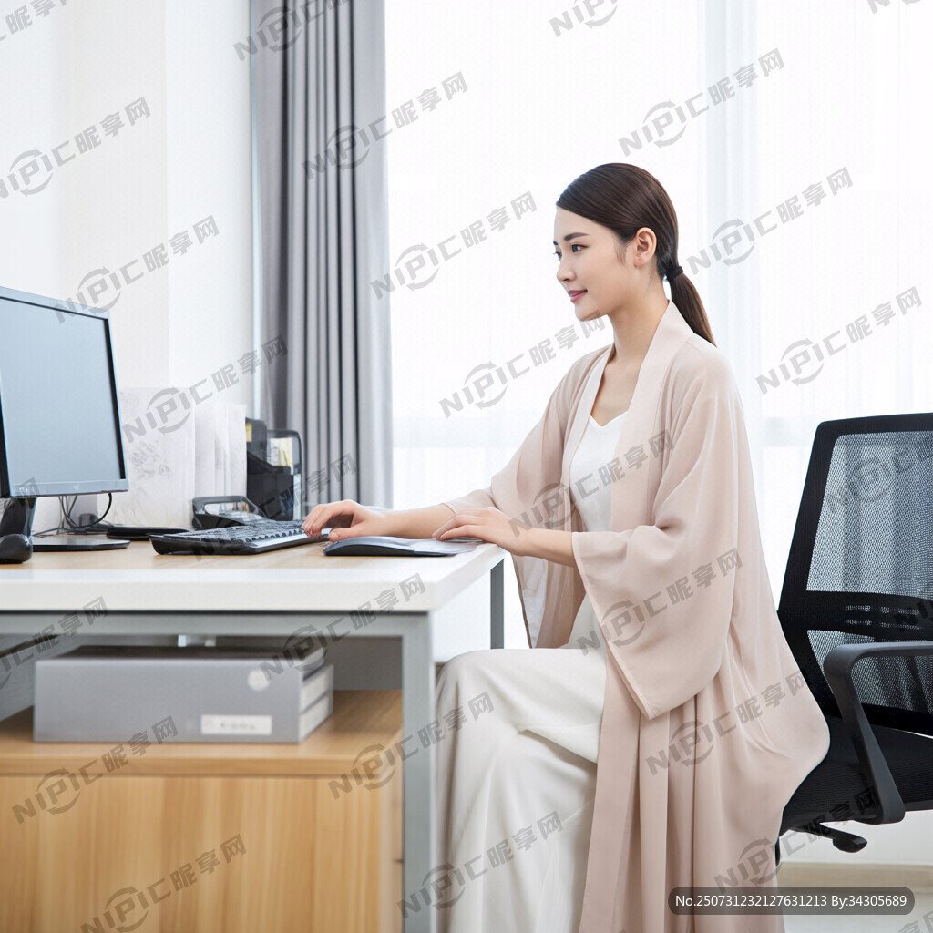 心理疗愈师 穿着飘逸长袍