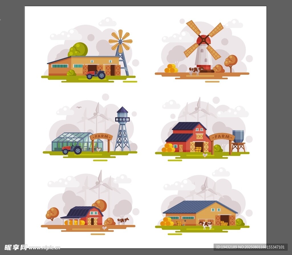 乡村风景插画集