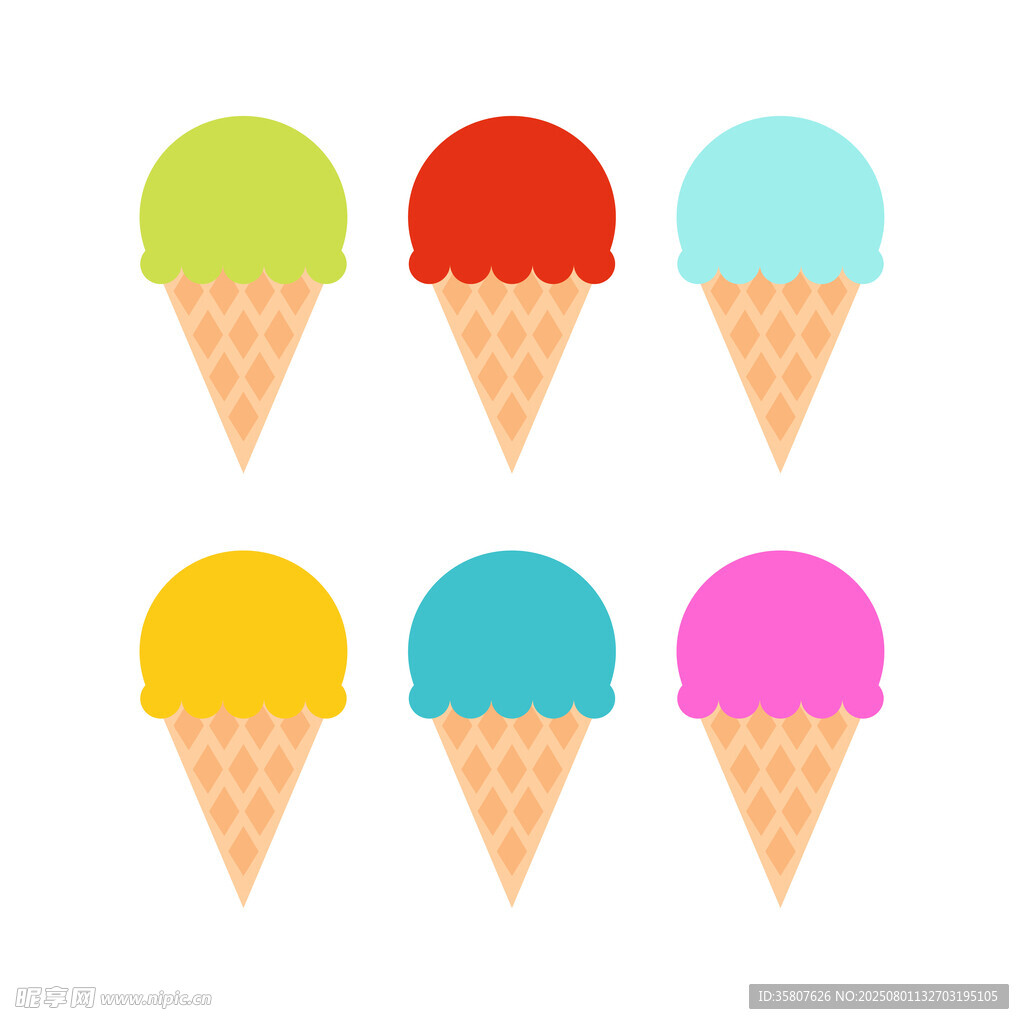 冰淇淋甜筒插图