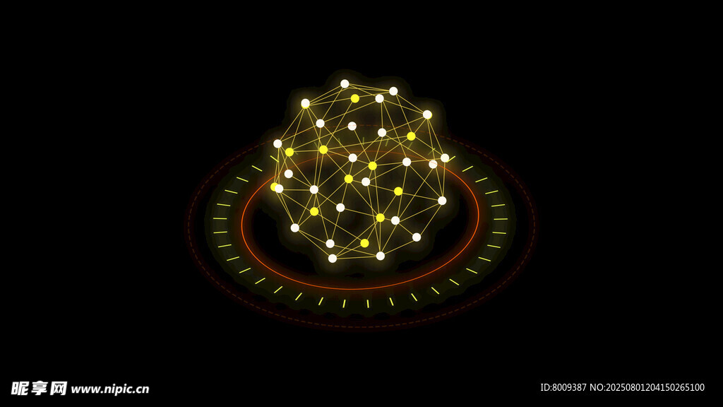 璀璨发光的立体灯光造型