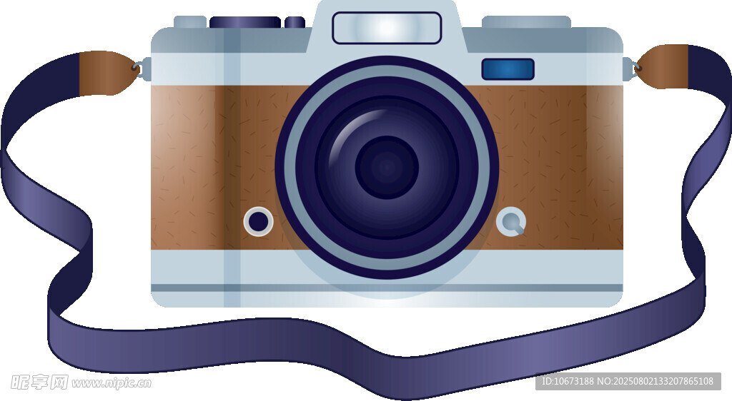 复古风格相机插画