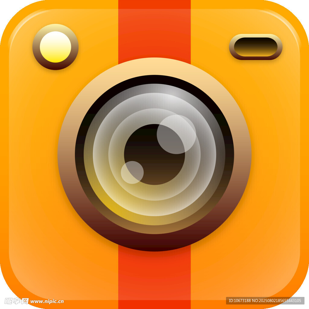 橙色相机图标