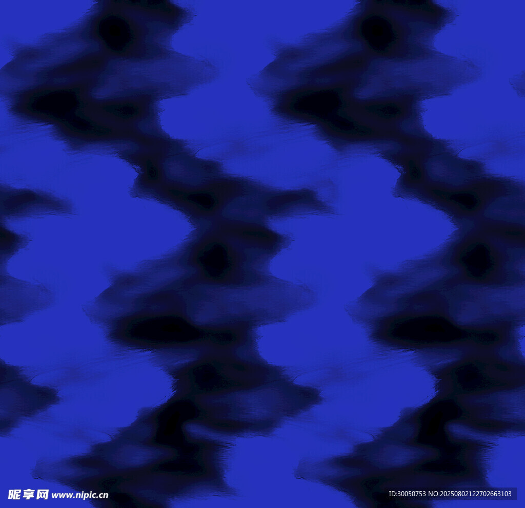 蓝色扎染渐变波纹图案背景