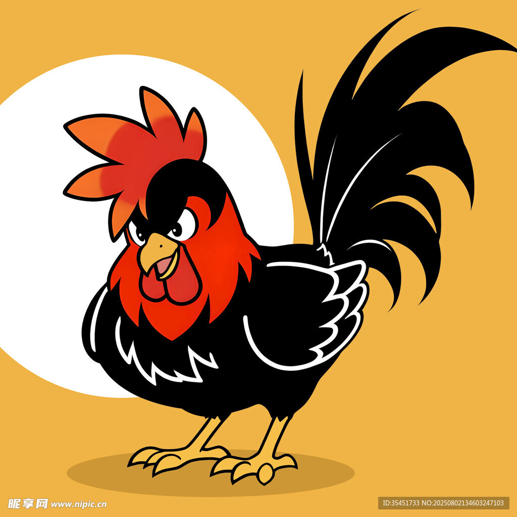 卡通公鸡形象