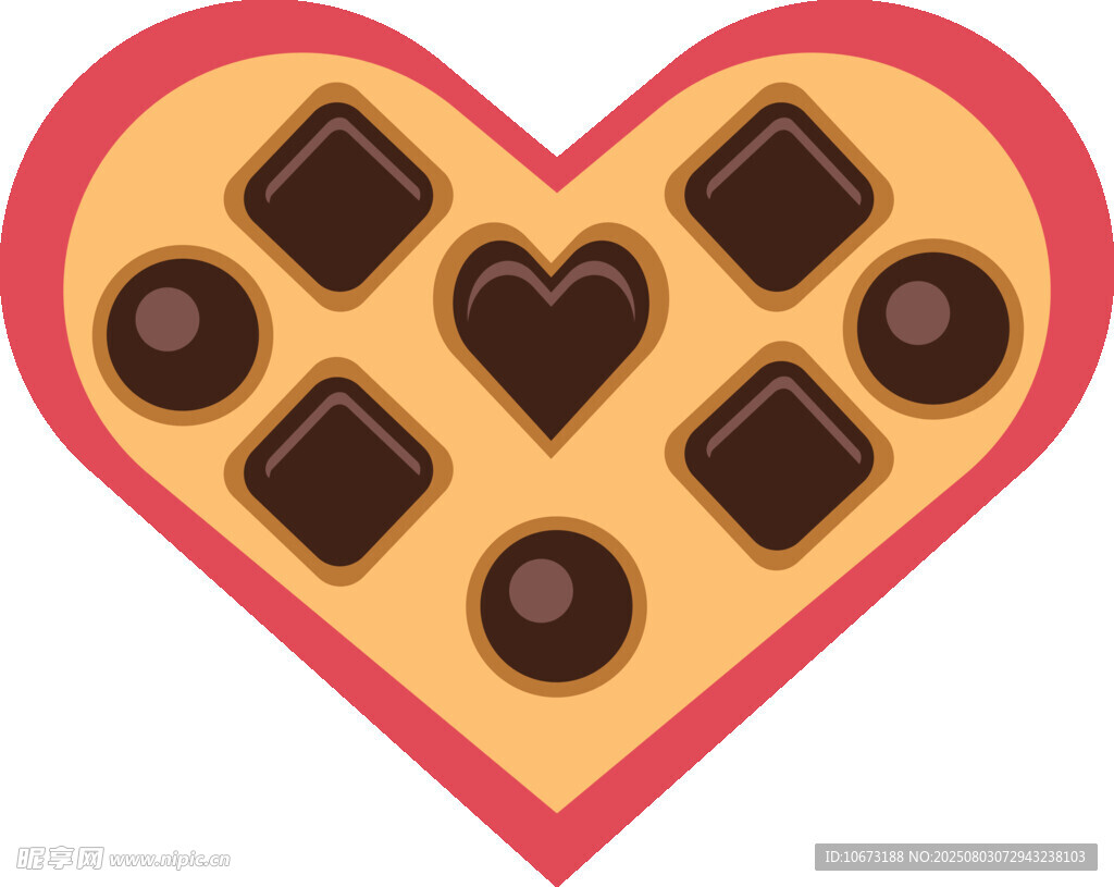 心形巧克力拼盘