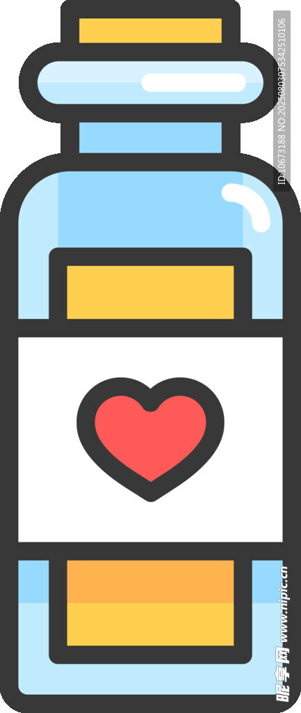 爱心药瓶图标