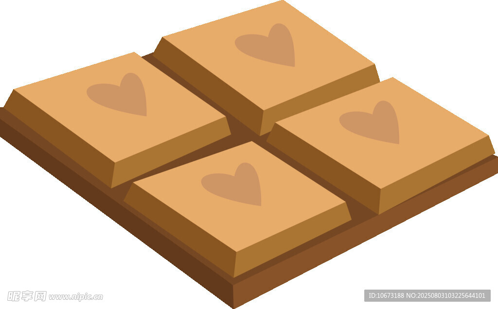 心形巧克力方块