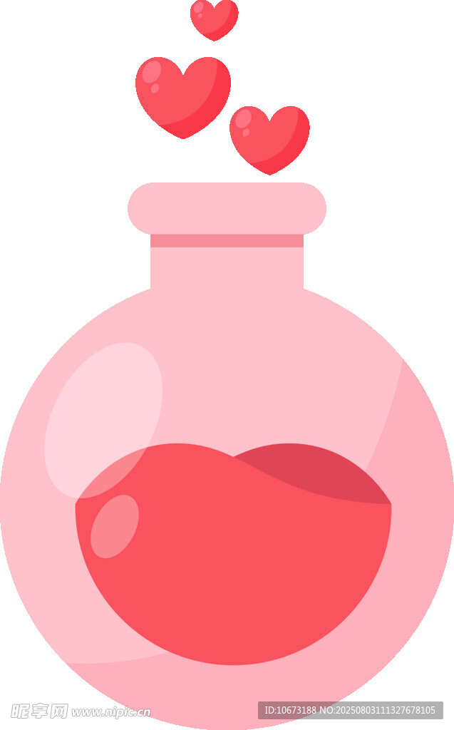 爱心烧瓶