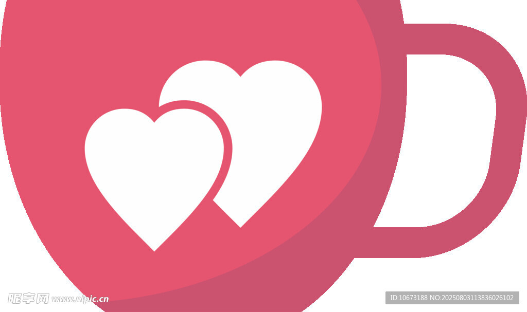 爱心马克杯图案设计