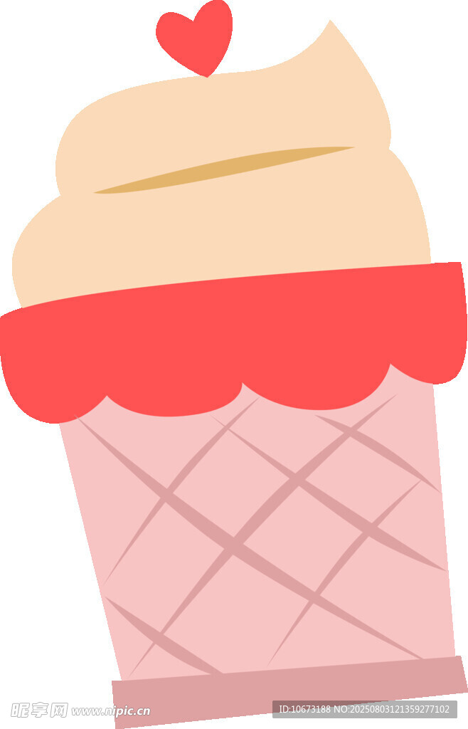 可爱纸杯蛋糕插画