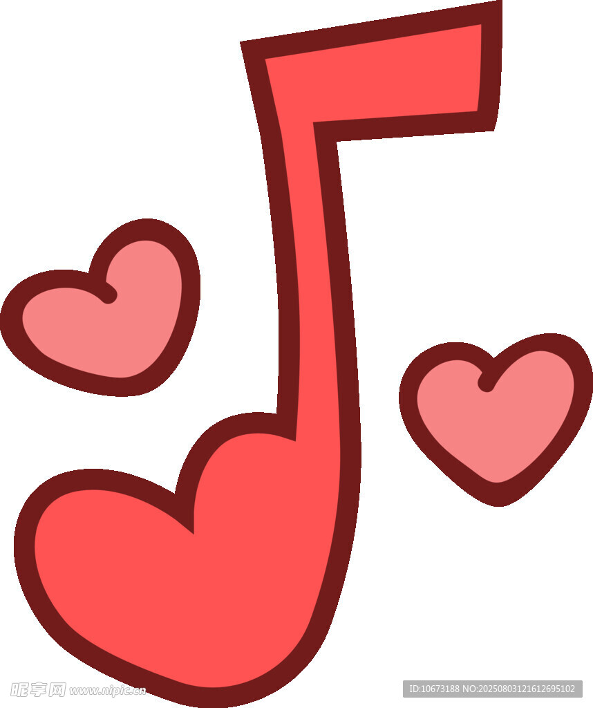 爱心音符图标