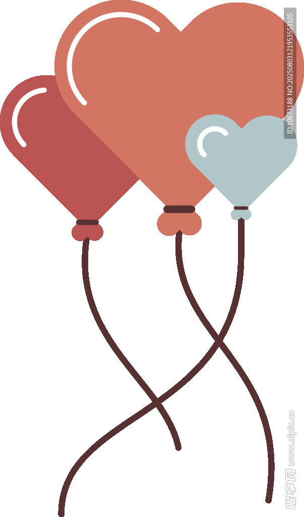 爱心气球飘飞