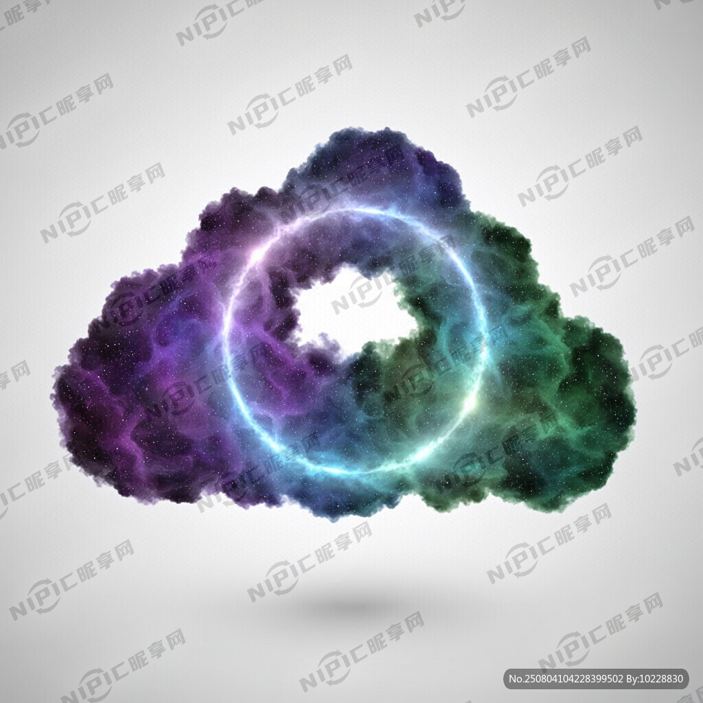 像星空云一样不规则双环 有紫色