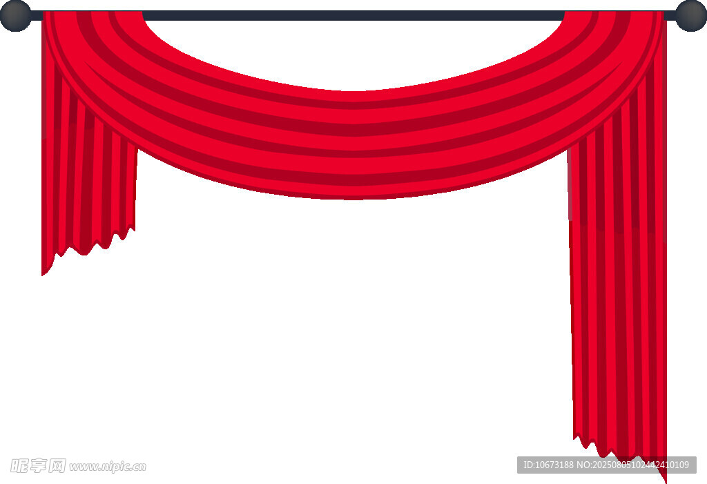 红色舞台幕布