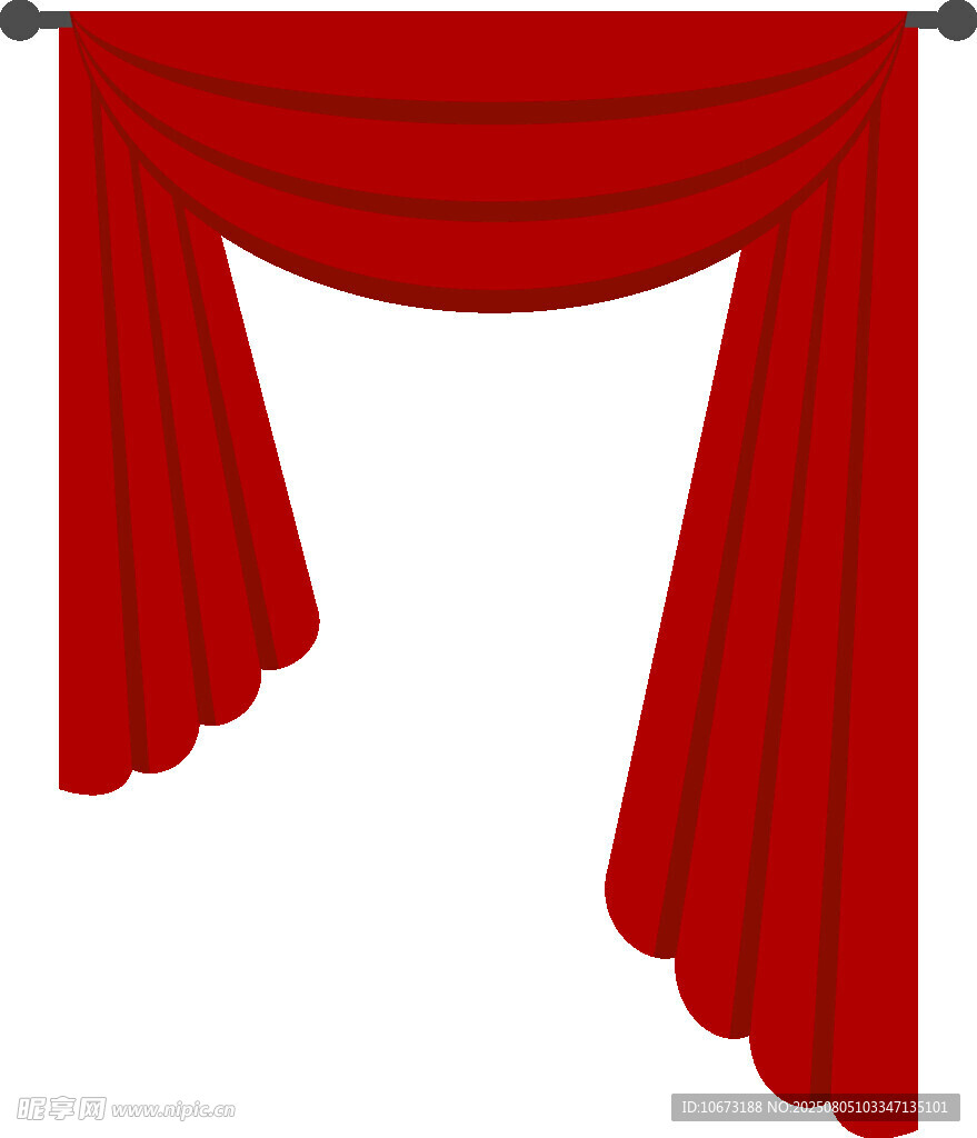 红色舞台幕布