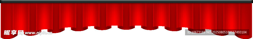 红色舞台幕布