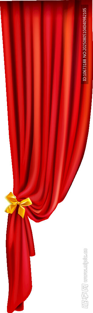 红色舞台幕布