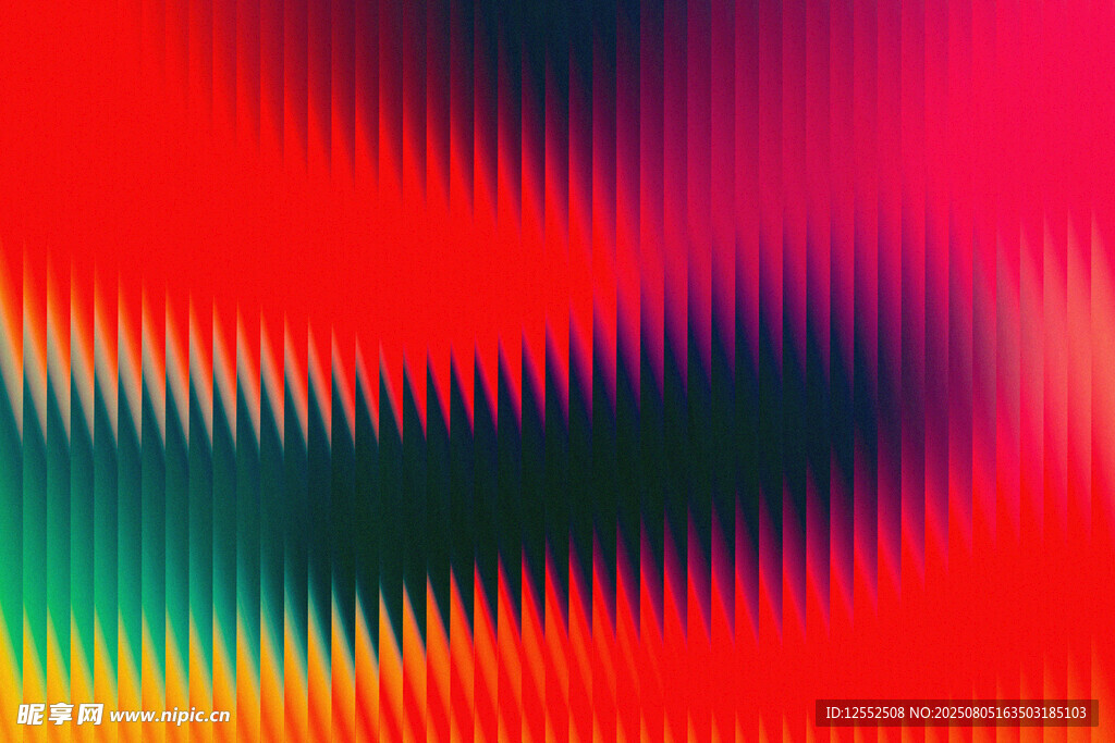 炫彩渐变抽象波形图案