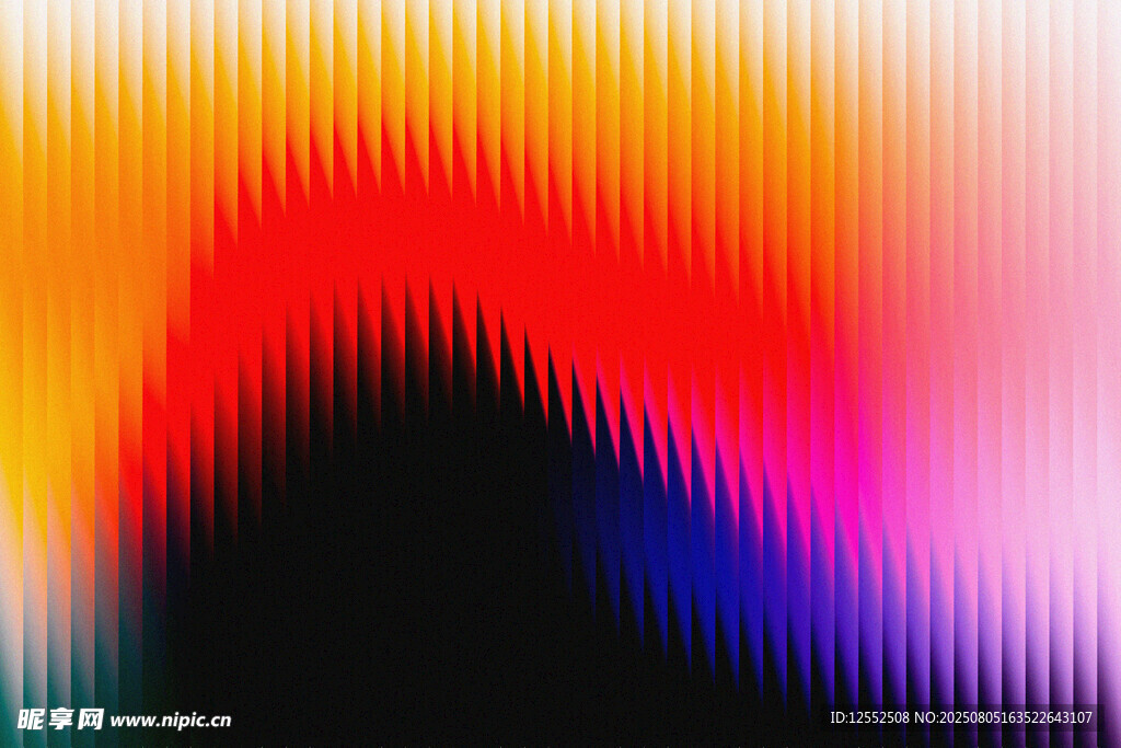 炫彩波浪抽象背景图