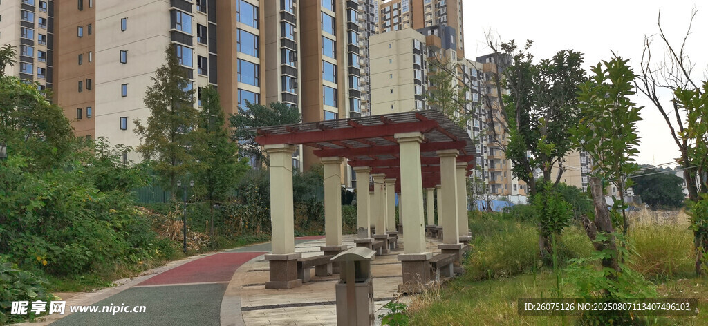 小区休闲凉亭景观