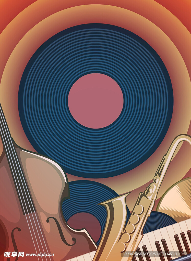 多彩乐器与唱片音乐场景