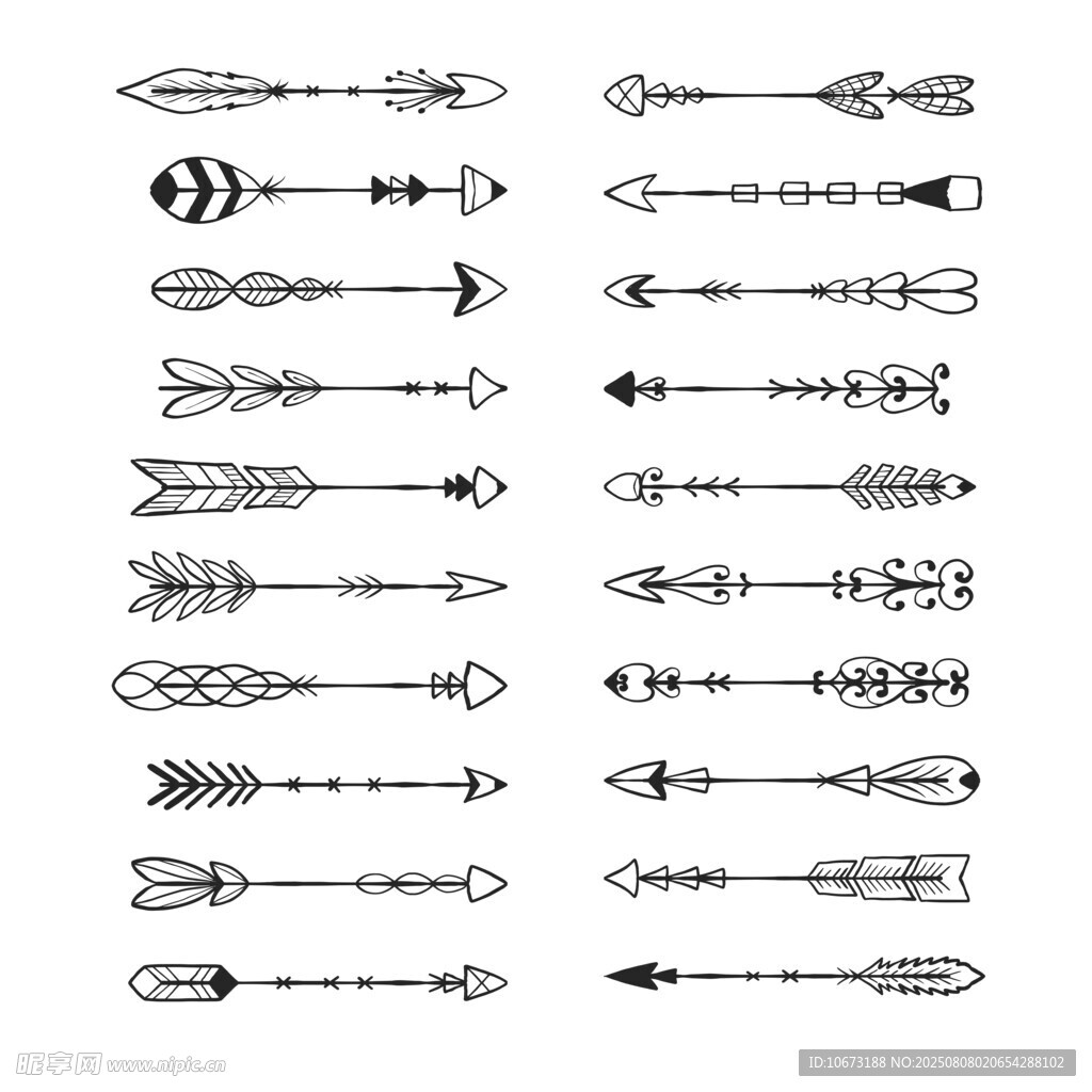 多样箭头图案设计素材