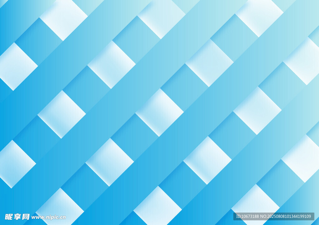 蓝色几何方格背景图案