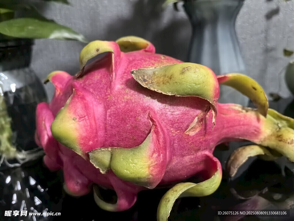 新鲜火龙果特写