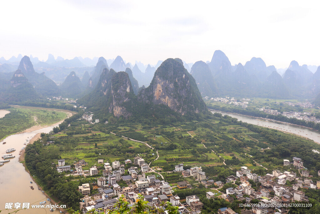 桂林山水风光航拍美景