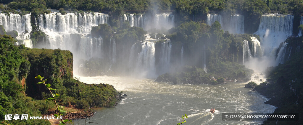 壮观伊瓜苏瀑布自然美景