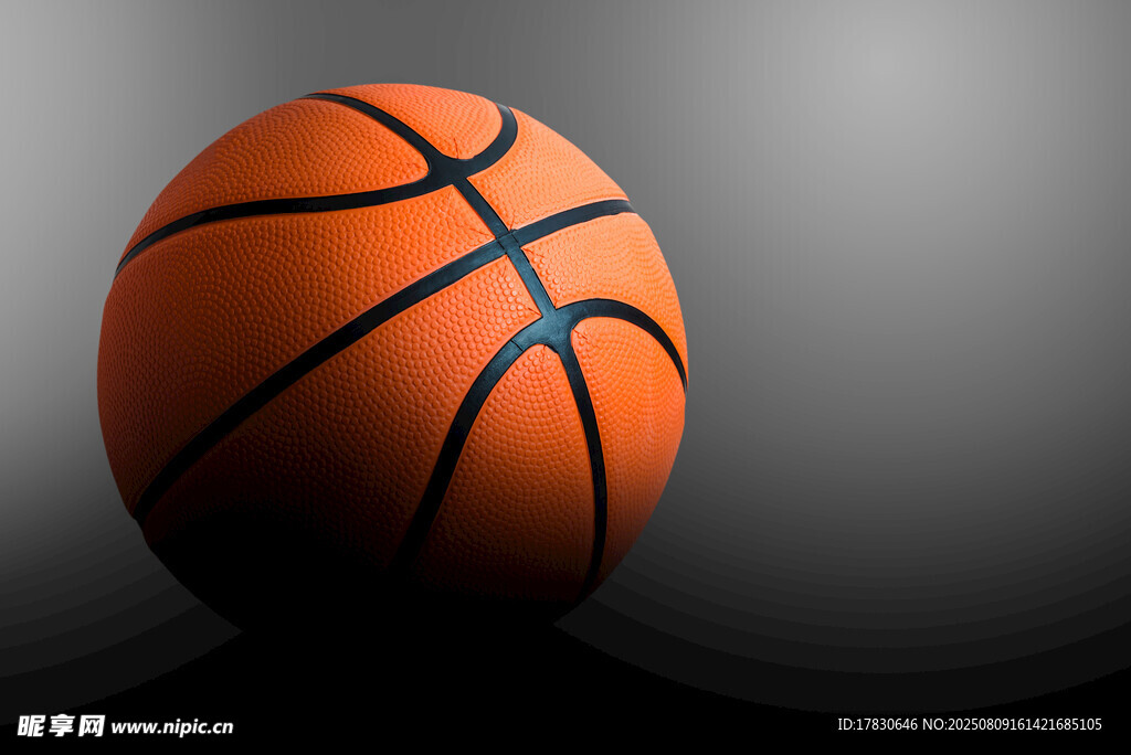 橙色篮球特写
