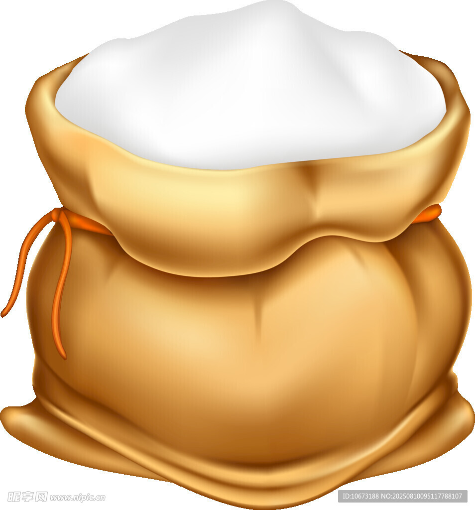 一袋满满的白色粉末