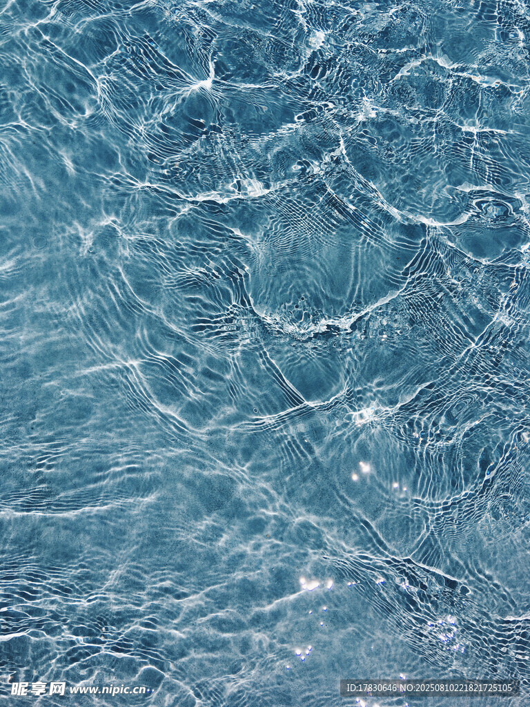 清澈水波纹理图