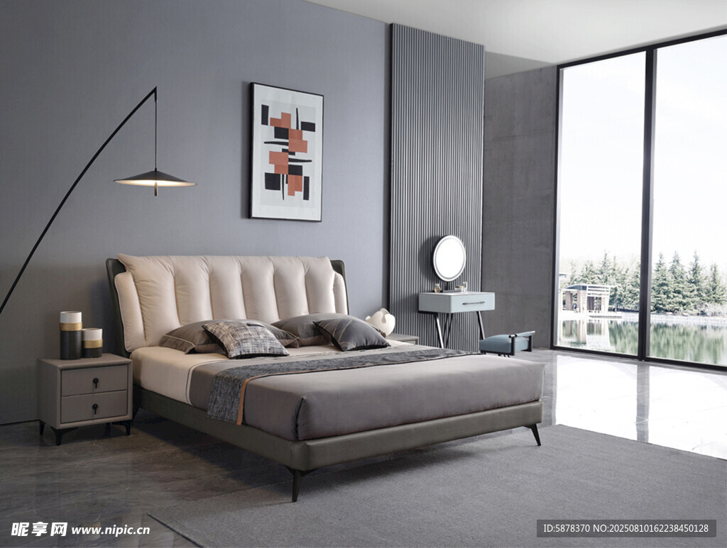 现代简约风格卧室场景