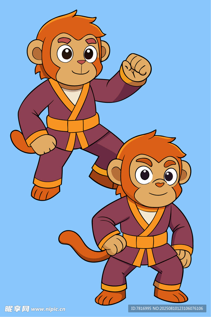 功夫小猴形象设计