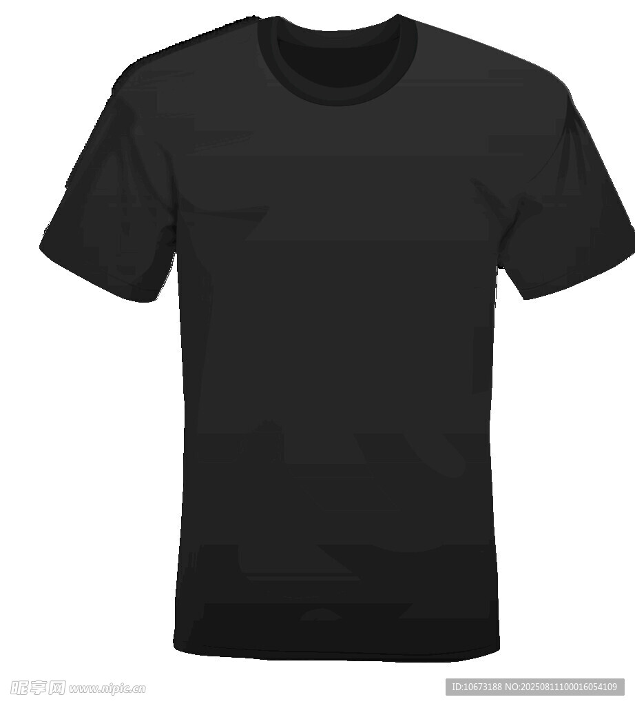 黑色简约短袖T恤