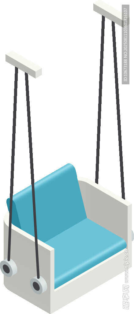 简约双人户外秋千座椅