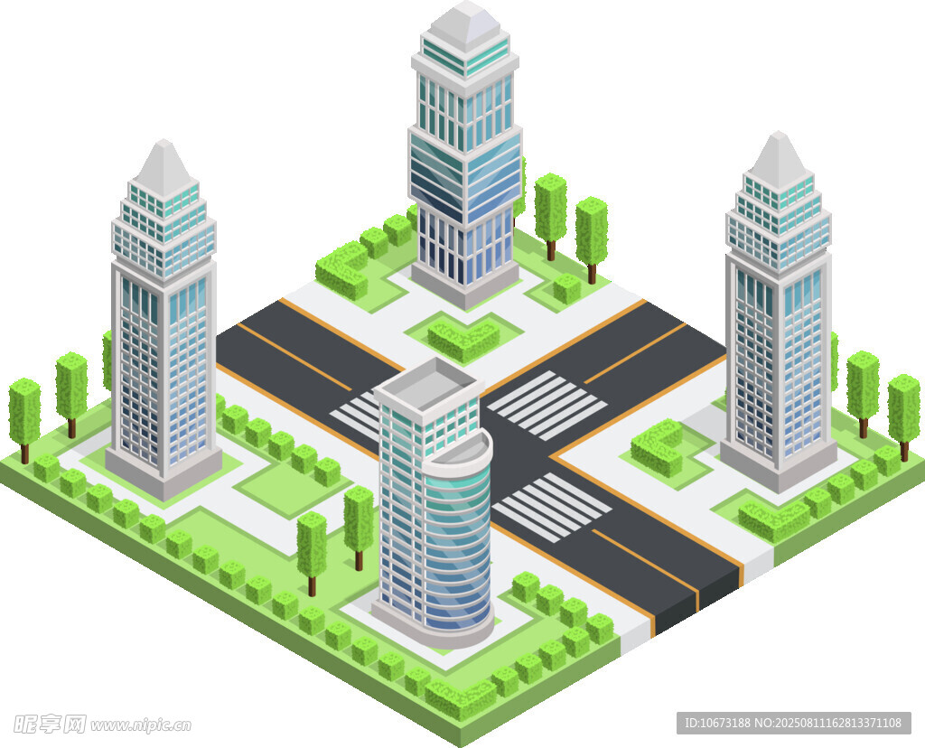 立体城市建筑模型