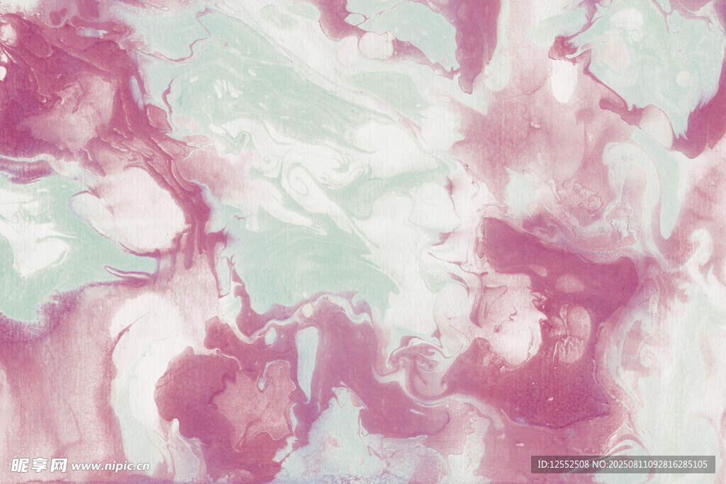 梦幻水彩抽象艺术画面