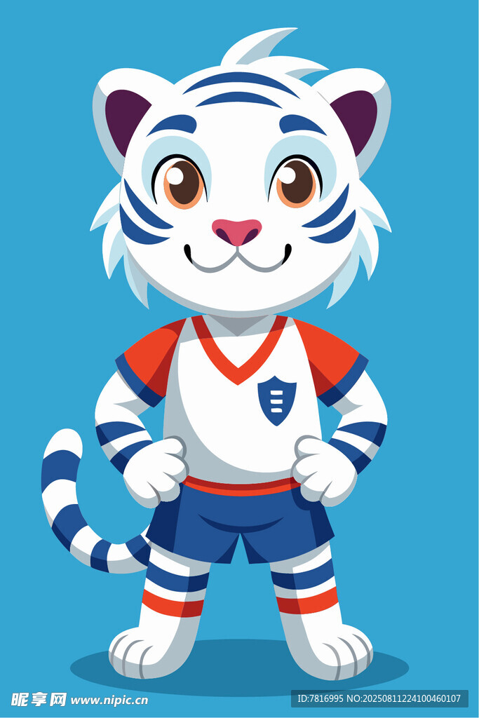 卡通小老虎运动形象