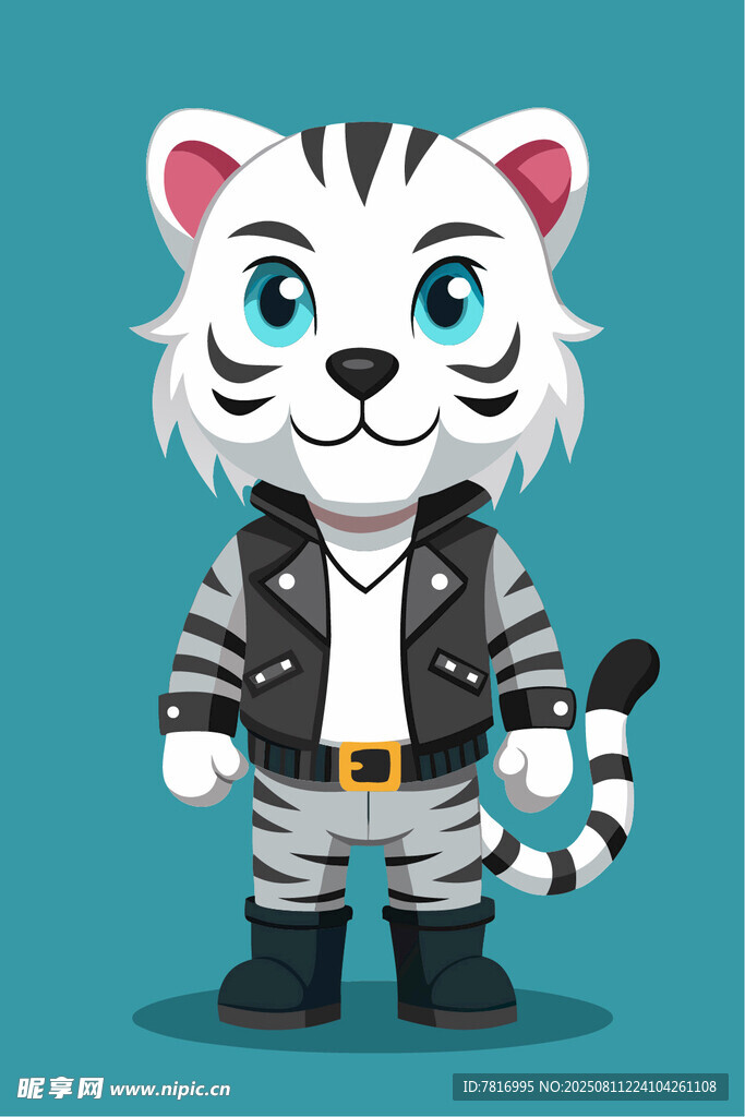 时尚小老虎卡通形象