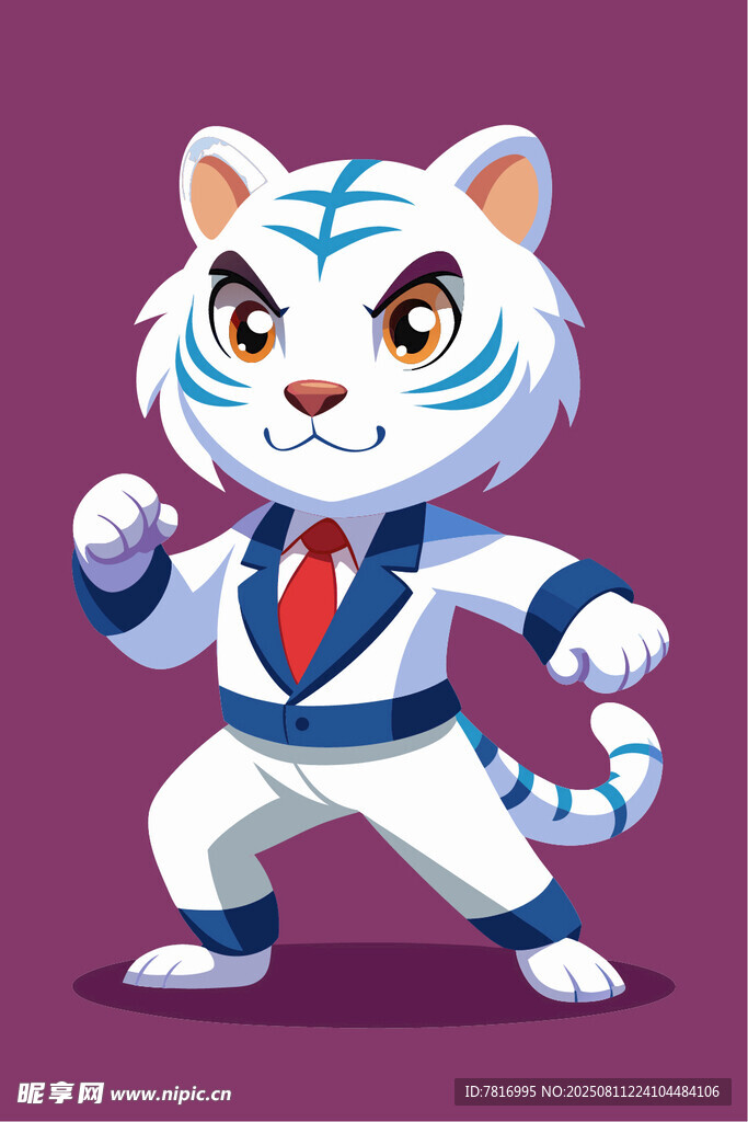 功夫萌虎帅气出击